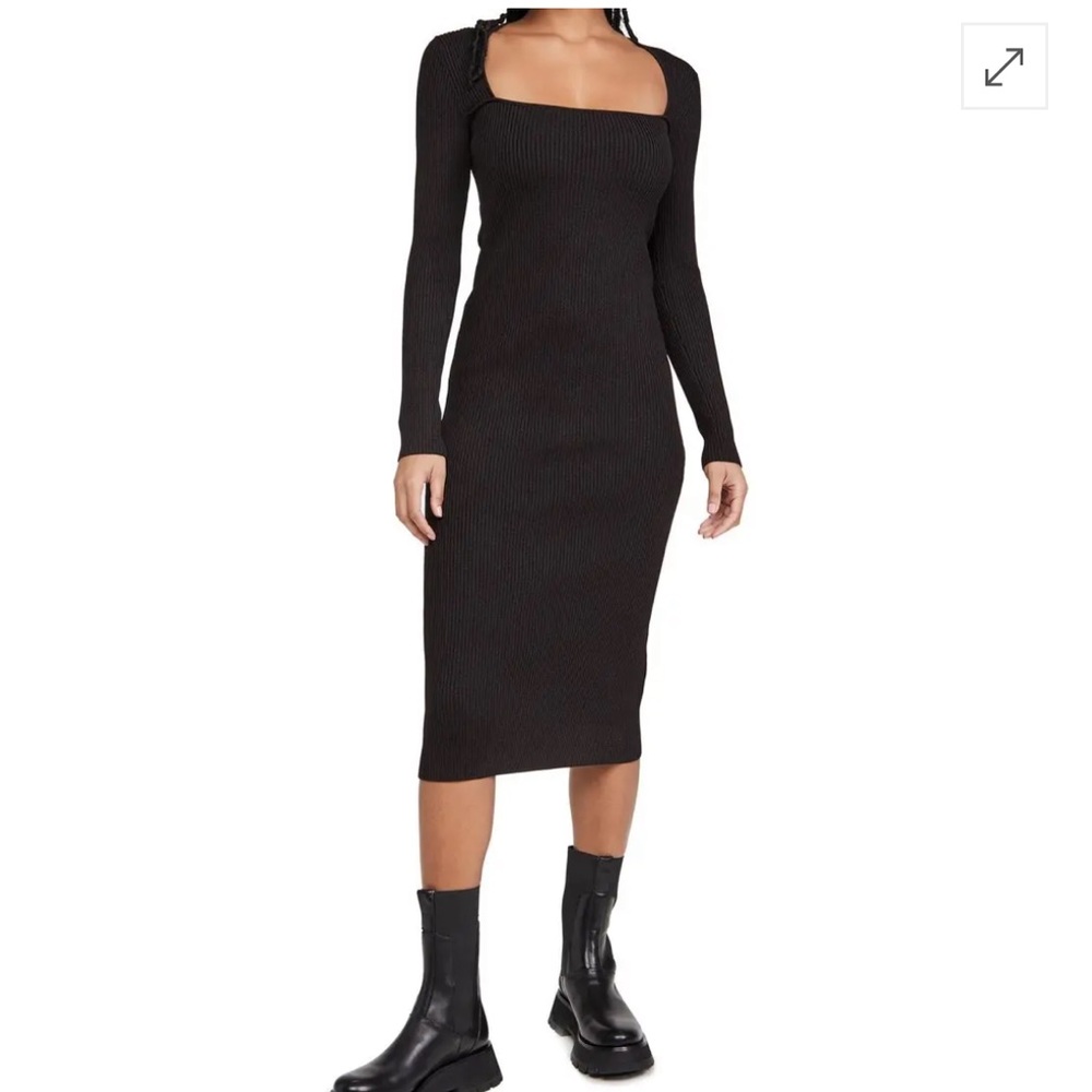 GANNI mélange knit dress M